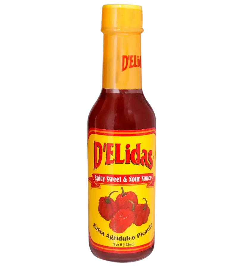 Delidas Sweet & Spicy Chombo Habanero Hot Sauce 5oz – Panamanian Agridulce Flavor - Image 4