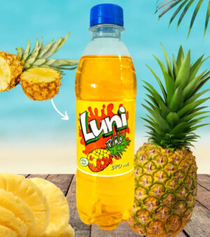 Soda Luni Piña Bottle 370ml | Refreshing Pineapple Flavor Soft Drink