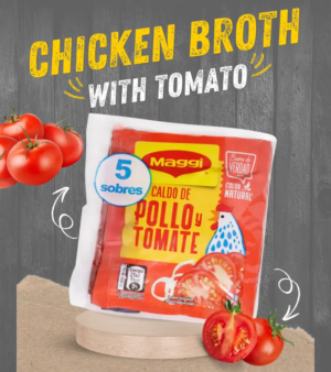 Maggi Chicken Bouillon with Tomato – Panamanian Flavor, 5 Sachets