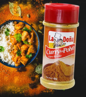 La Doña Curry Powder 62g Bottle – Latin Flavor in Every Sprinkle