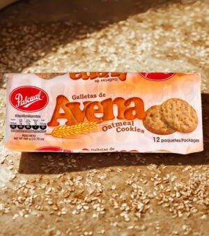 Pascual Oatmeal Cookies 12-Pack (360g) – Traditional Panamanian Biscuits
