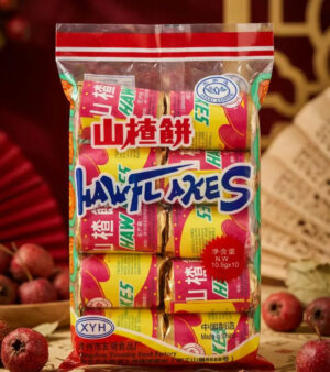 Haw Flakes (Ostia China) XYH – Traditional Chinese Hawthorn Candy (Pack of 10)