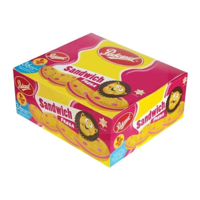 Galletas Sandwich Pascual Fresa Caja