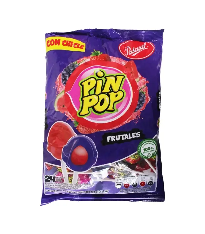 Pin Pop Lollipop Assorted Fruit