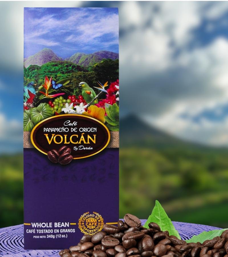 Panamanian Coffee Volcan Origin in Beans by Duran portada